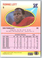 1990 Fleer Ronnie Lott #9