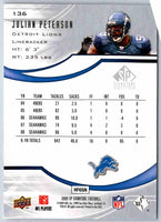 1998 Upper Deck Julian Peterson #136