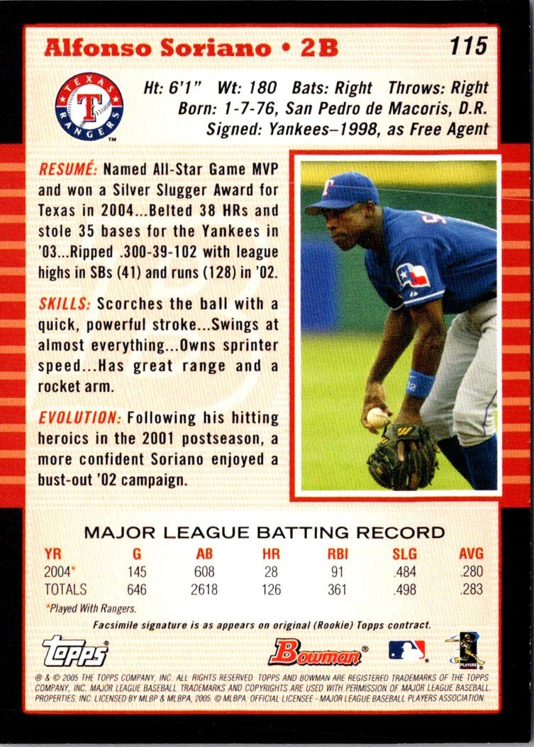 2005 Bowman Alfonso Soriano