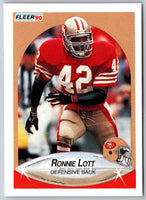 1990 Fleer Ronnie Lott #9