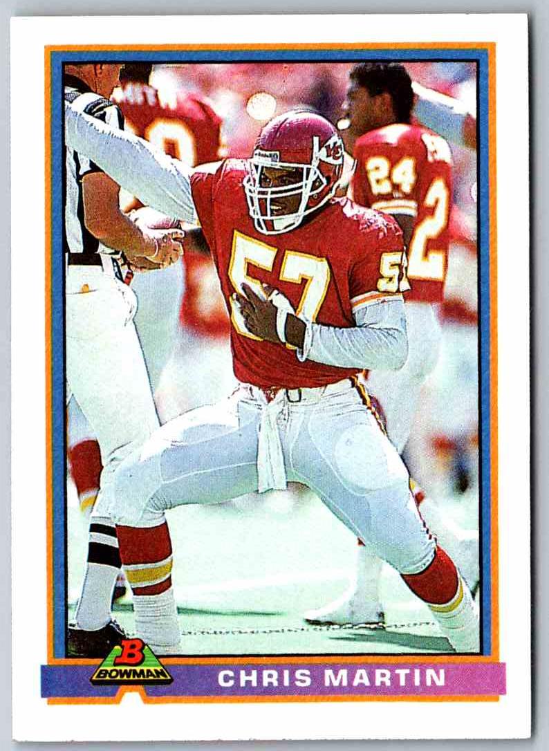 1991 Bowman Football Chris Martin