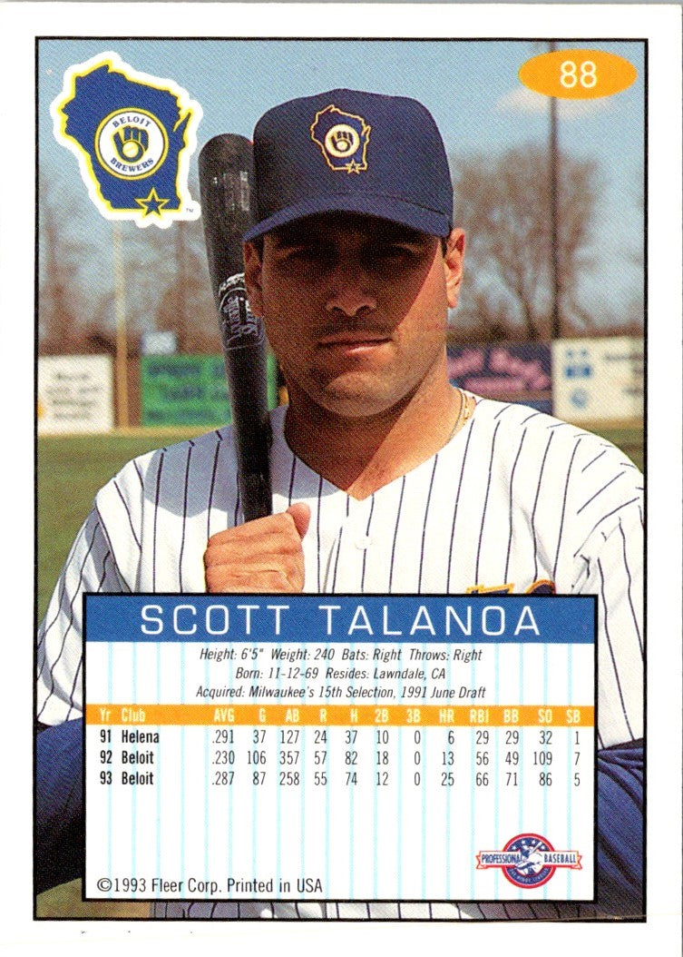 1993 Fleer Excel Scott Talanoa