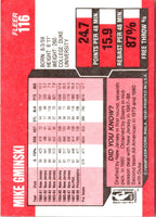 1989 Fleer Mike Gminski #116