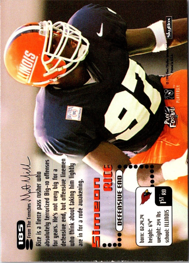 1996 SkyBox Impact Simeon Rice