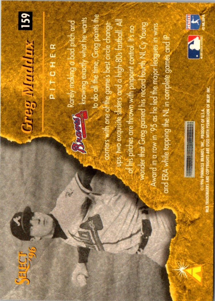 1996 Select Greg Maddux