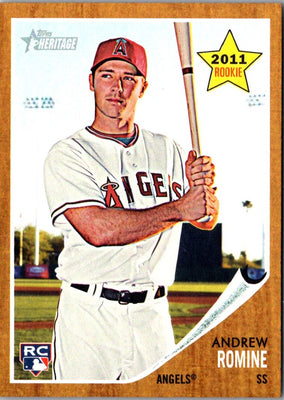 2011 Topps Heritage Andrew Romine #209 Rookie