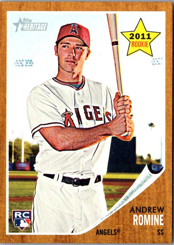 2011 Topps Heritage Andrew Romine #209 Rookie