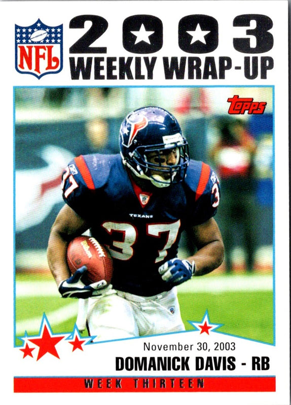 2004 Topps Domanick Davis #303