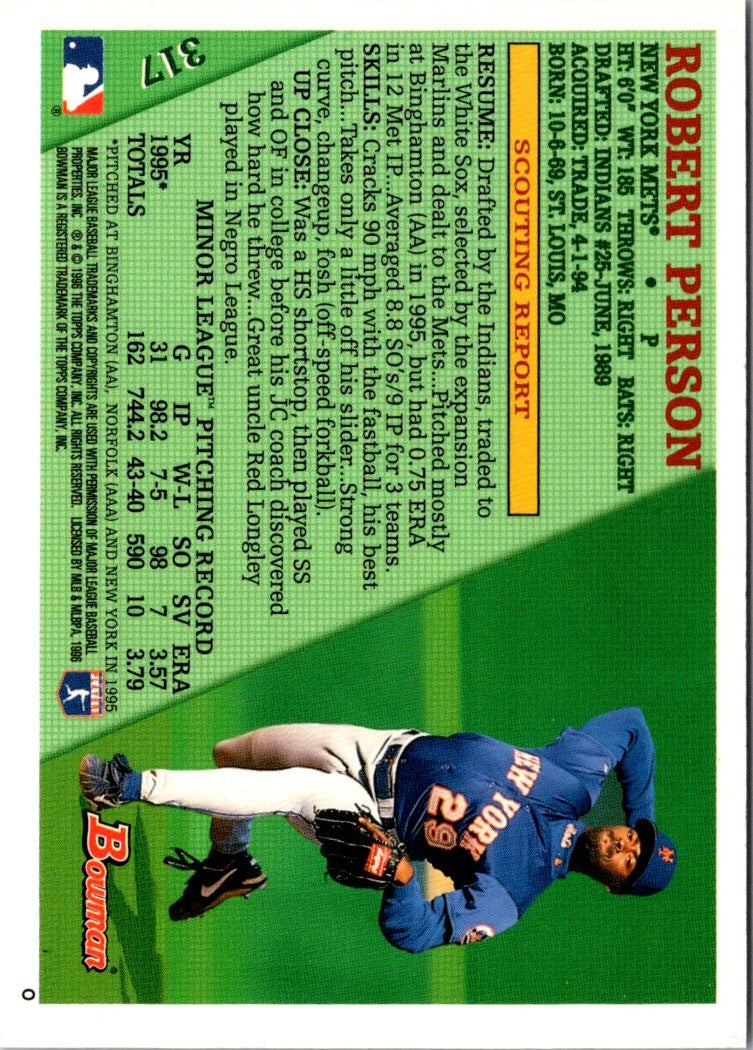 1996 Bowman Robert Person