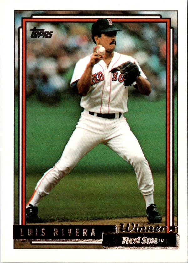 1992 Topps Gold Winners Luis Rivera #97