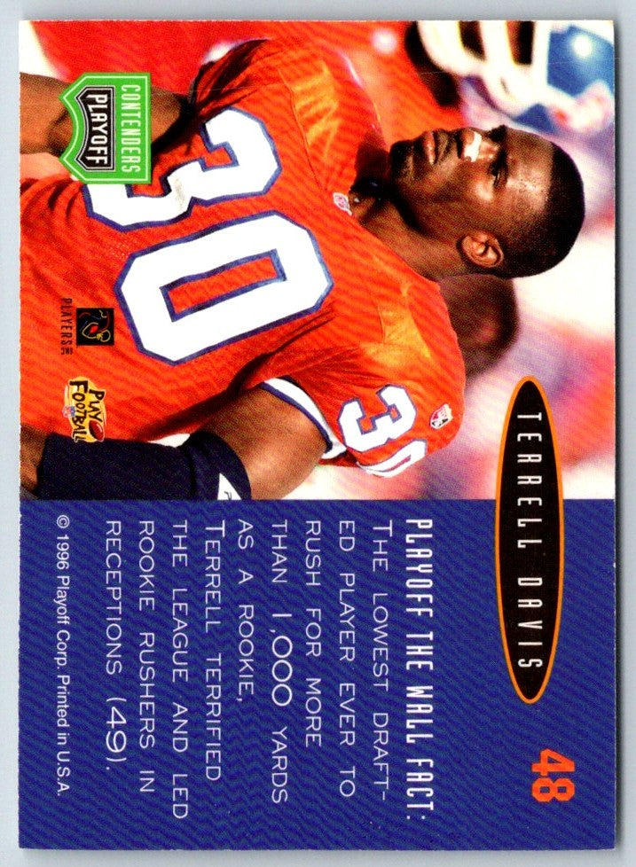1997 Playoff Zone Prime Target Terrell Davis