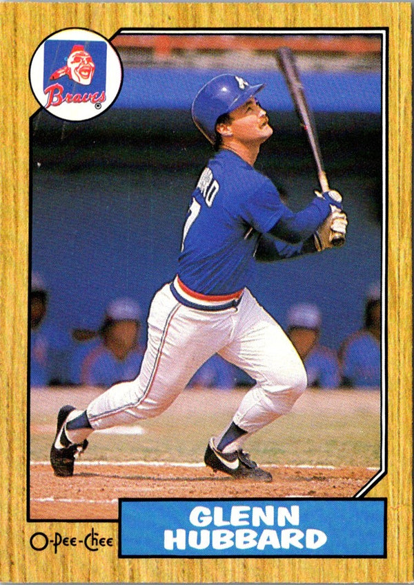 1987 O-Pee-Chee Glenn Hubbard #68