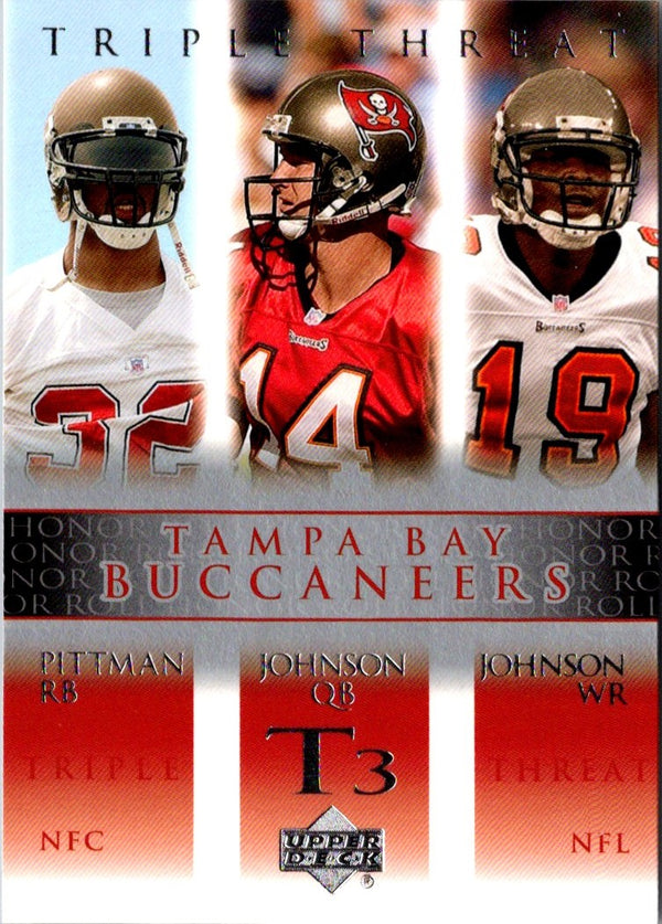 2002 Upper Deck Keyshawn Johnson/Brad Johnson/Michael Pittman #88