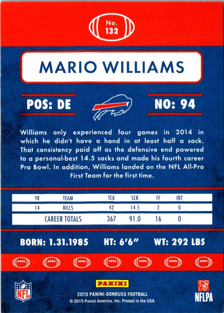 2015 Donruss Mario Williams