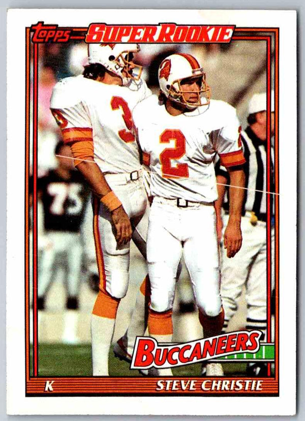 1991 Topps Football Steve Christie #486