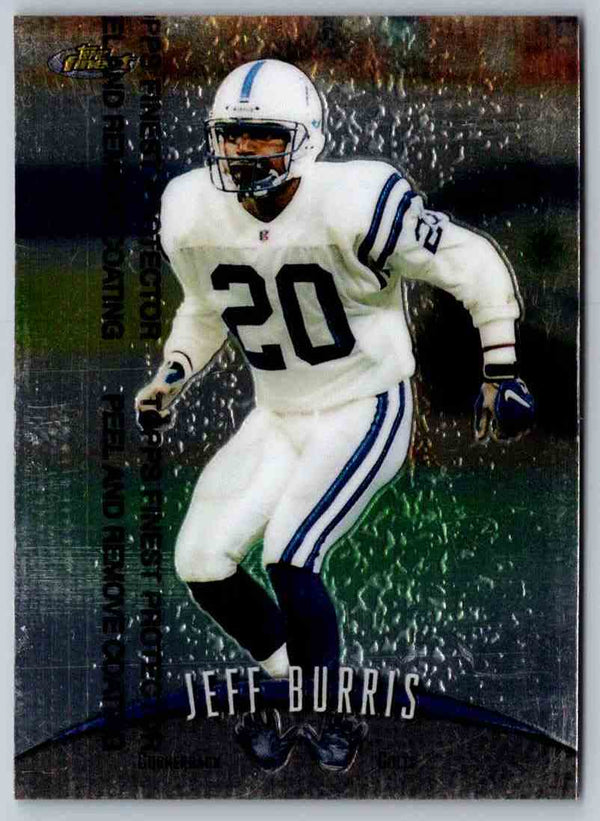 1998 Topps Finest Football Jeff Burris #161