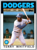 1986 Topps Terry Whitfield