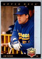 1993 Upper Deck Jim Tatum #13 Rookie
