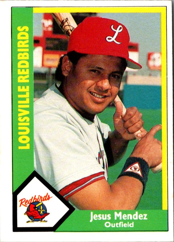 1990 CMC Louisville Redbirds Jesus Mendez #18