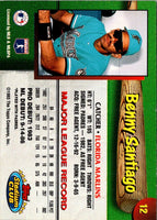 1993 Stadium Club Florida Marlins Benny Santiago #12