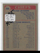 1985 Topps Chiefs Team Leaders