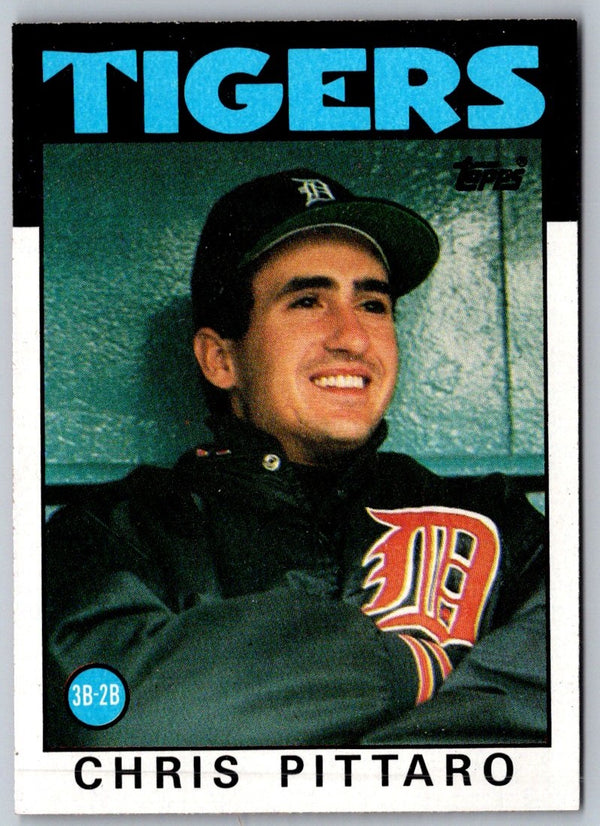 1986 Topps Chris Pittaro #393 Rookie