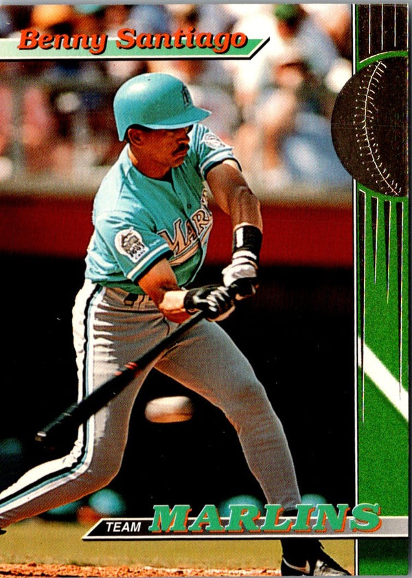 1993 Stadium Club Florida Marlins Benny Santiago #12