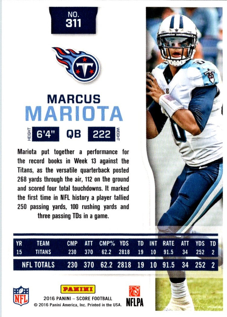 2016 Score Marcus Mariota