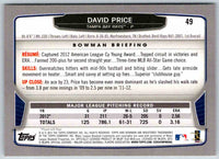2013 Bowman David Price #49