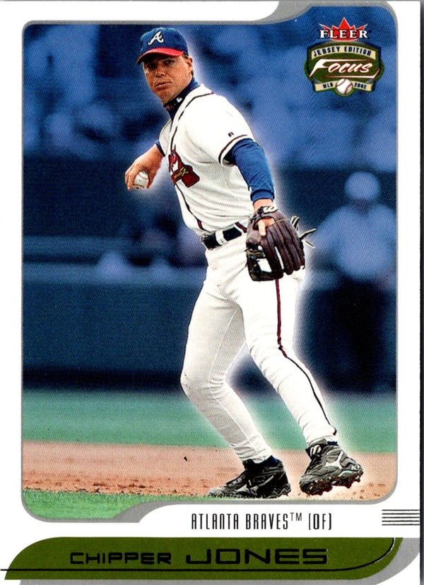 2002 Fleer Focus JE Chipper Jones #130