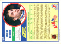 1990 Score Vincent Riendeau #107 Rookie