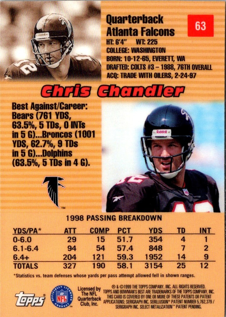 1999 Bowman's Best Chris Chandler