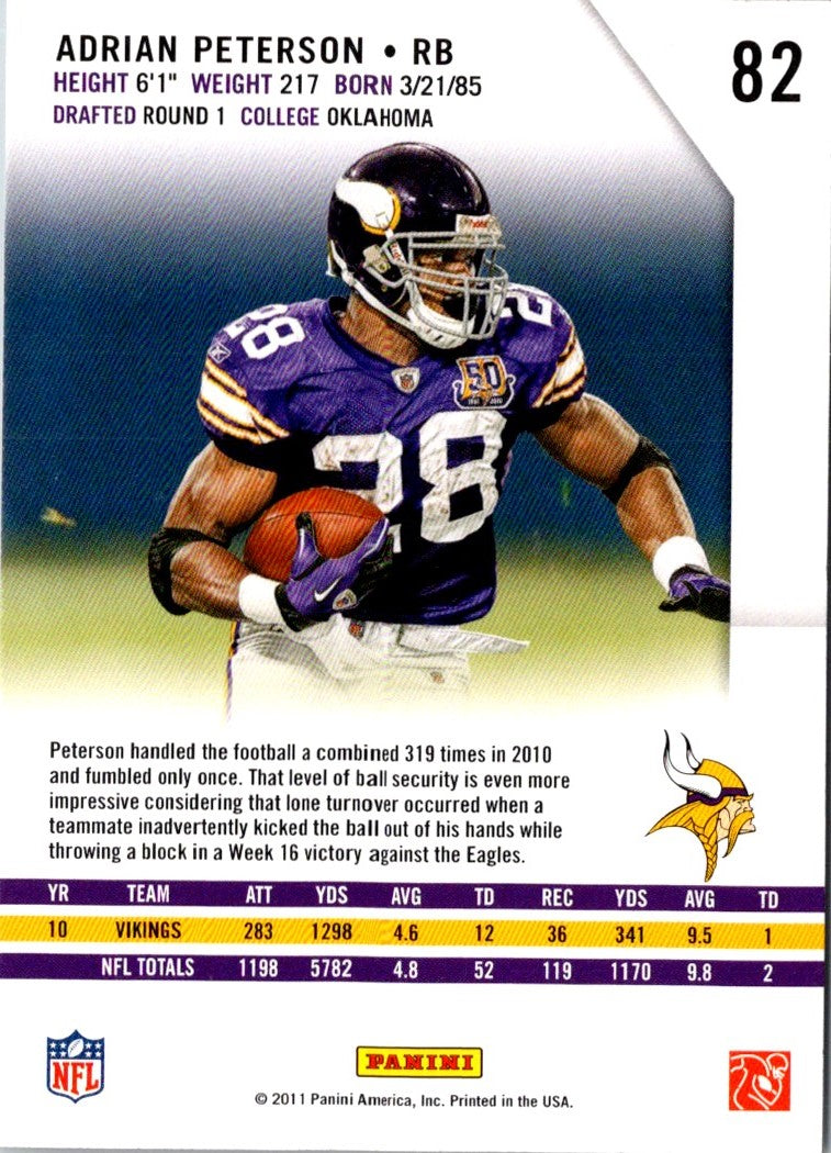 2011 Panini Certified Adrian Peterson