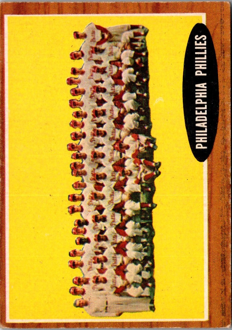 1962 Topps Philadelphia Phillies