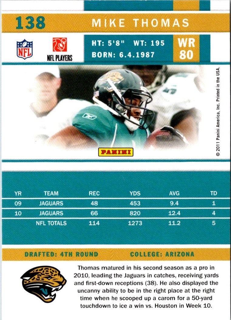 2011 Score Mike Thomas