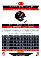 2013 Score Matt Schaub #233