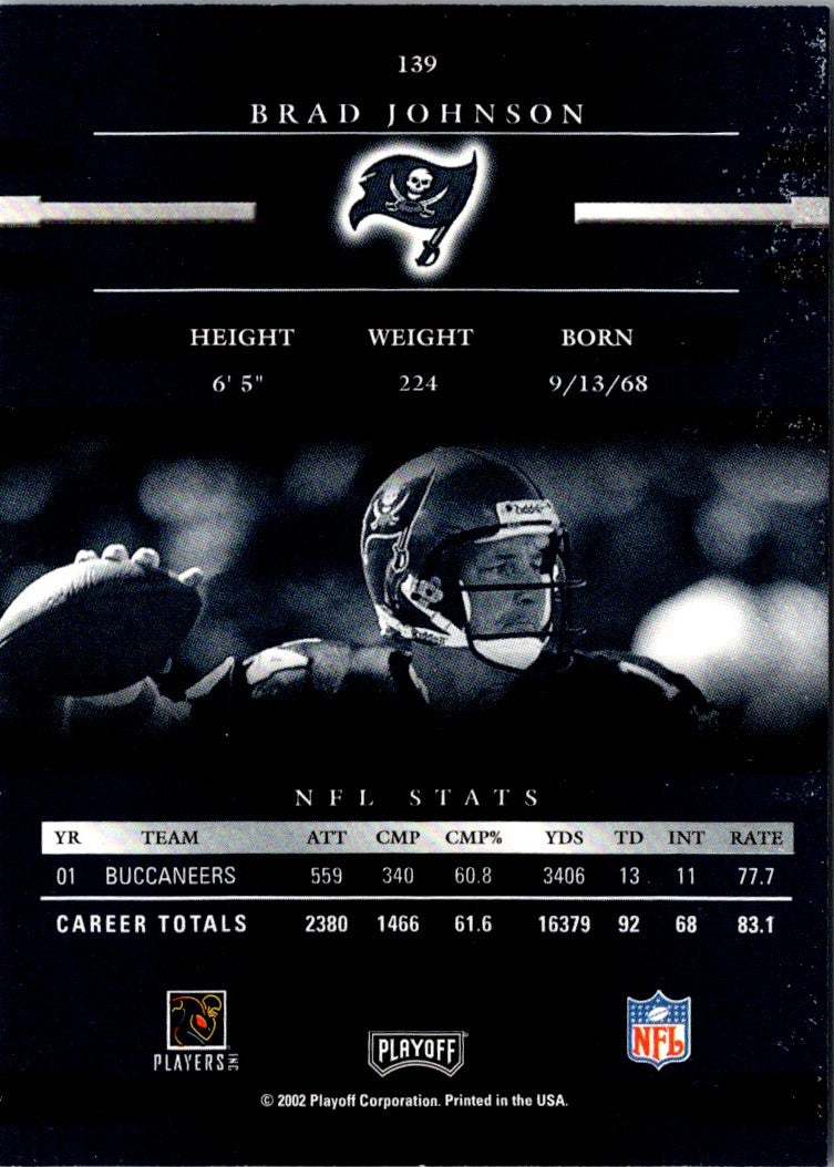 2002 Playoff Prestige Brad Johnson
