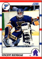 1990 Score Vincent Riendeau #107 Rookie