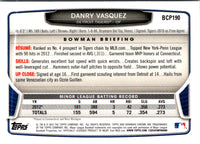 2013 Bowman Chrome Prospects Blue Wave Refractors Danry Vasquez #BCP190