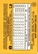 1987 Donruss Pete Ladd