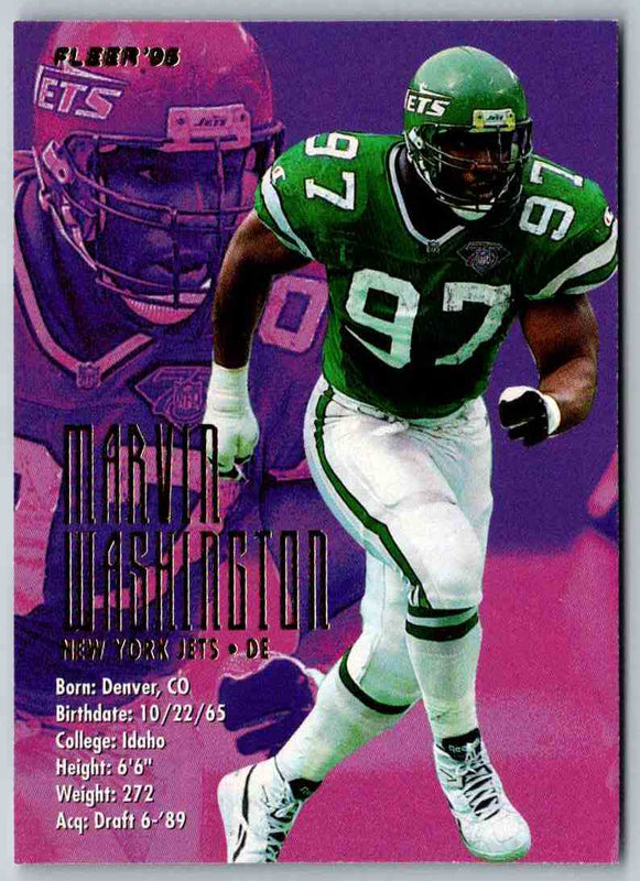 1995 Fleer Marvin Washington #298