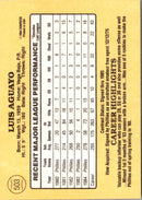 1985 Donruss Luis Aguayo