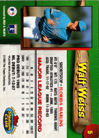 1993 Stadium Club Florida Marlins Walt Weiss #5