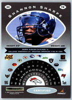 1997 Pinnacle Certified NFL Shannon Sharpe #33