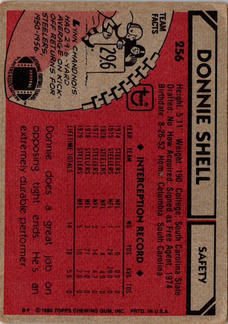 1980 Topps Donnie Shell