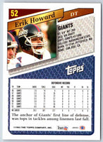 1993 Topps Erik Howard #52