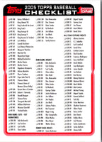 2005 Topps Checklist Checklist Series 1 #3