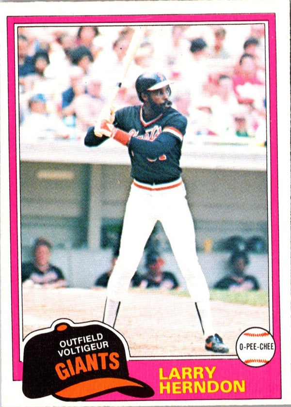 1981 O-Pee-Chee Larry Herndon #108