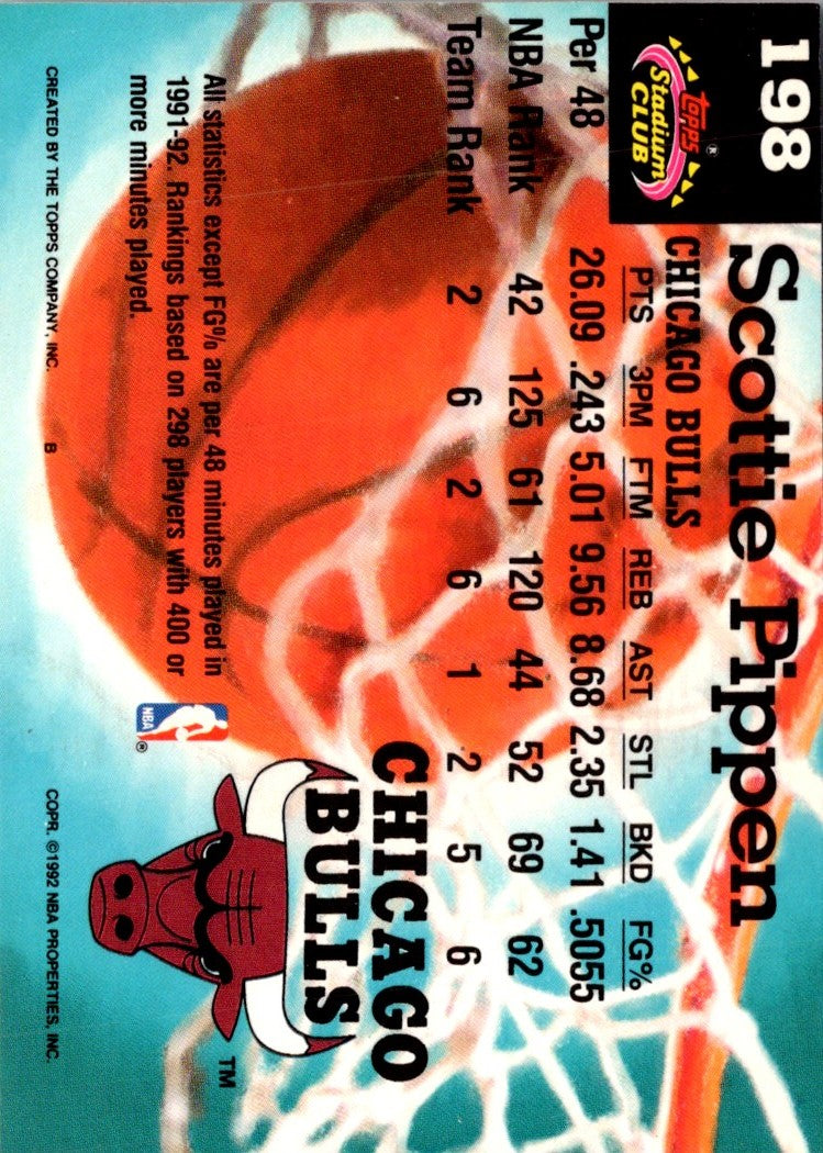 1992 Stadium Club Scottie Pippen