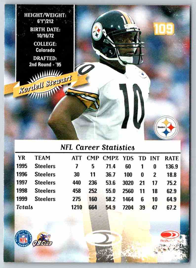 1998 Leaf Rookies And Stars Kordell Stewart